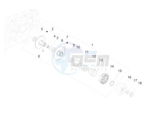 SUPER GTS 300 4T 4V IE ABS E3 (APAC) drawing Driven pulley