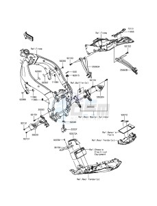 NINJA_ZX-6R_ABS ZX636FFF FR GB XX (EU ME A(FRICA) drawing Frame Fittings