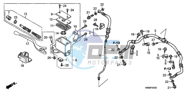 FR. BRAKE MASTER CYLINDER