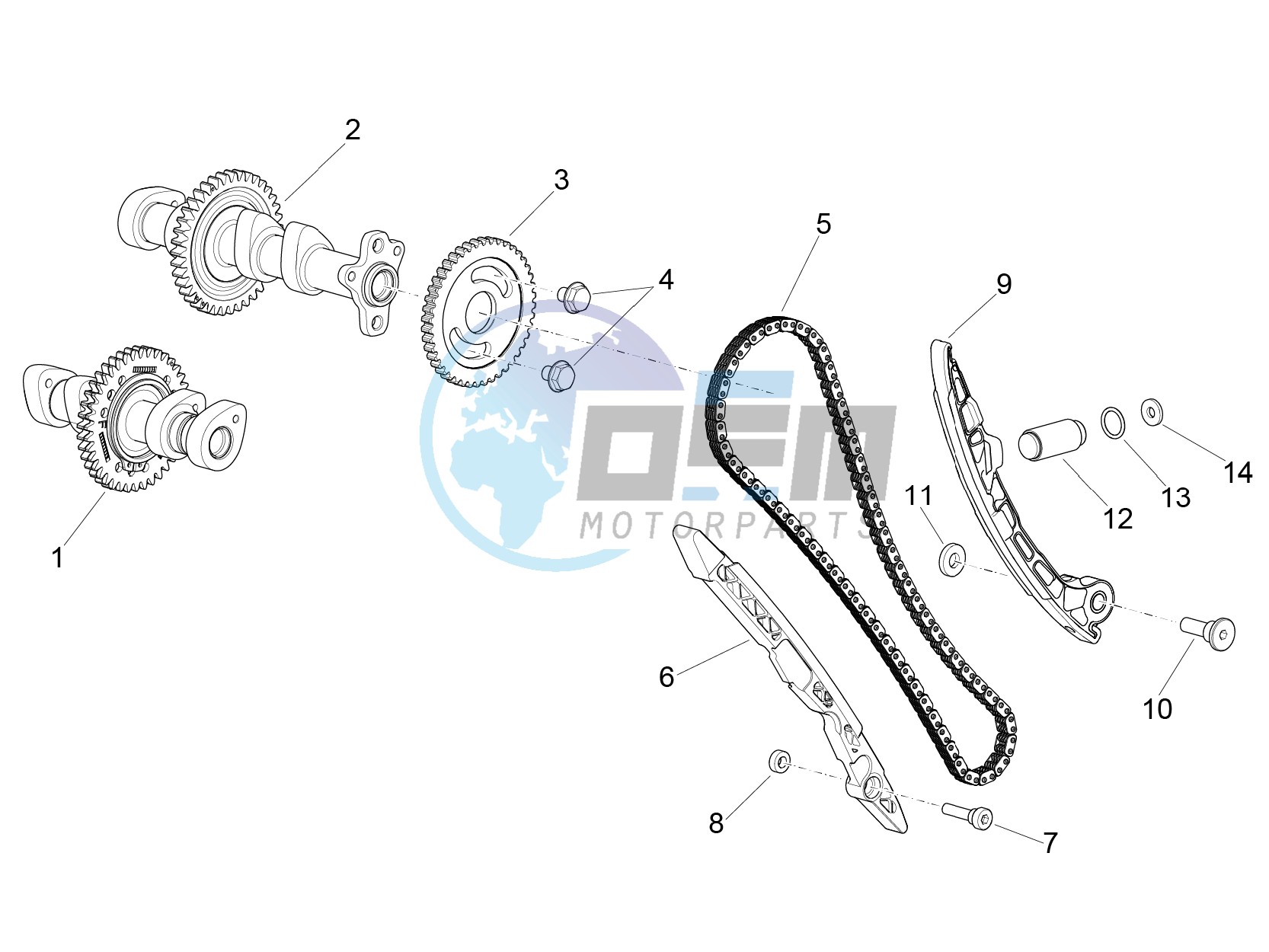 Front cylinder timing system