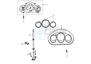 ELYSTAR - 150 cc drawing DASHBOARD UNIT