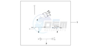 CB1000R9 UK - (E / MPH) drawing HEATED GRIP ATT.