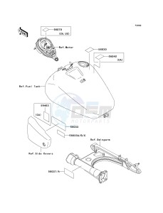 VN 1500 N [VULCAN 1500 CLASSIC FI] (N1-N3) [VULCAN 1500 CLASSIC FI] drawing LABELS