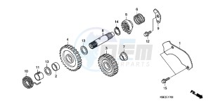 CRF150RC drawing KICK STARTER SPINDLE