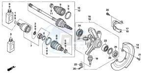 TRX500TM drawing KNUCKLE (TRX500FE/FM)