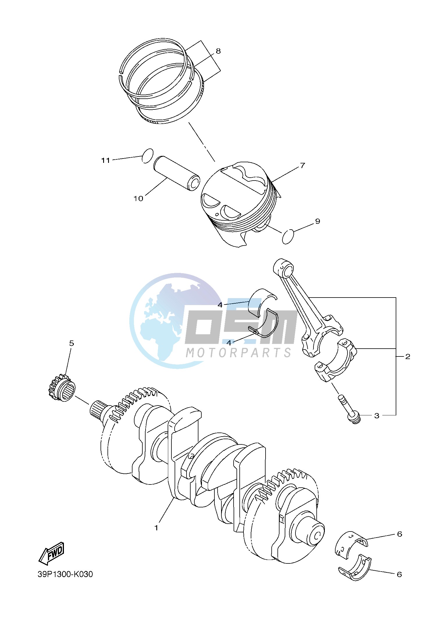 CRANKSHAFT & PISTON