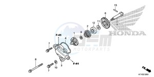 CBR125RSF CBR125RS E drawing WATER PUMP