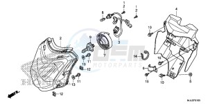 NC750SE NC750S Continue » Europe Direct - (ED) drawing HEADLIGHT