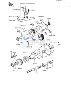 KZ 550 H [GPZ] (H1-H2) [GPZ] drawing CRANKSHAFT_SECONDARY SHAFT