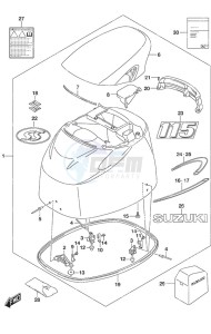 DF 115A drawing Engine Cover (Type: AS)