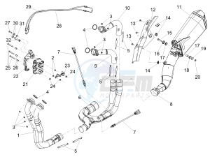 TUONO 1100 V4 FACTORY E4 SUPERPOLE ABS (APAC) drawing Exhaust pipe I