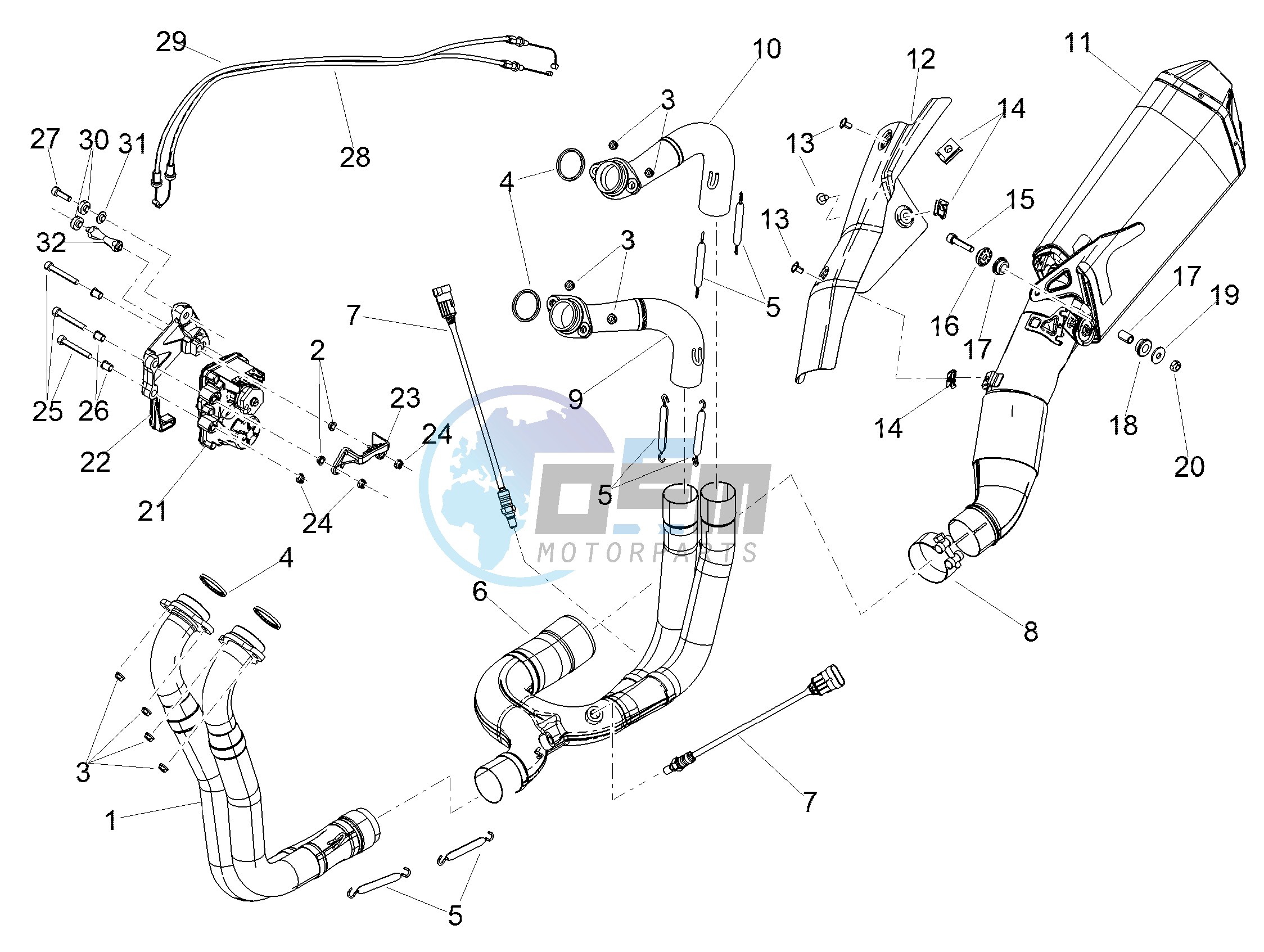 Exhaust pipe I