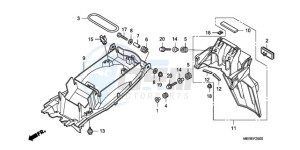 CBF600NA9 Europe Direct - (ED / ABS) drawing REAR FENDER