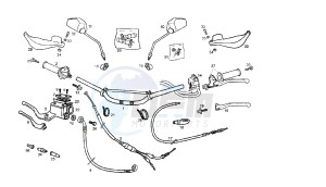 SENDA R DRD RACING LTD - 50 CC VTHSR1A2B5 . drawing HANDLEBAR - CONTROLS