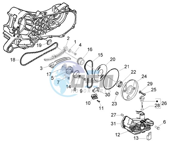 Oil pump-oil pan