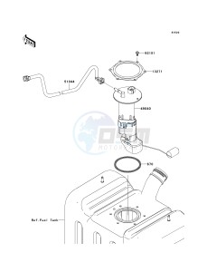 KRF 750 G [TERYX 750 FI 4X4] (G9F) G9F drawing FUEL PUMP