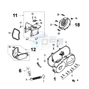 VCLIC EVP2 drawing CRANKCASE COVER WITH SENSOR