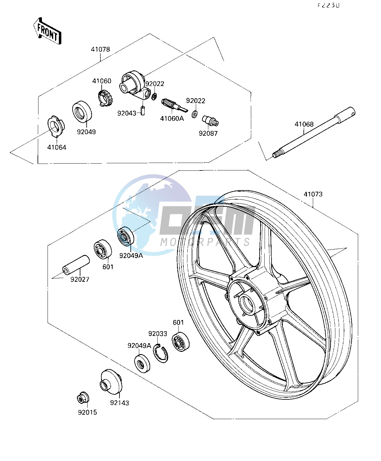 FRONT HUB-- &NAMIJA001440- -