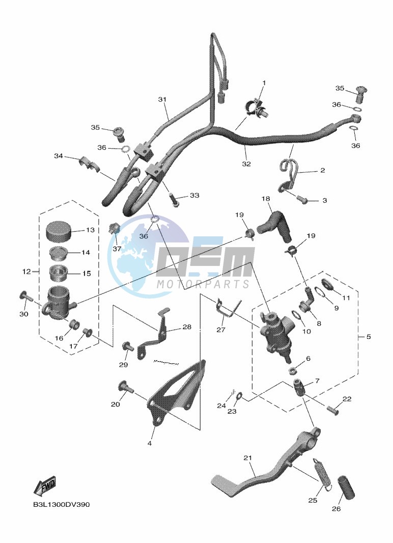 REAR MASTER CYLINDER