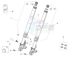 TUONO 1100 V4 FACTORY E4 ABS (EMEA, LATAM) drawing Front fork