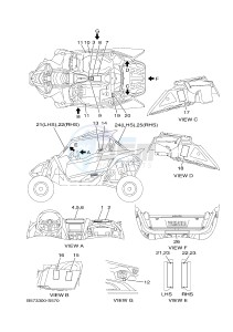 YXZ1000 YXZ10YMSJ (2HCK) drawing EMBLEM & LABEL 1