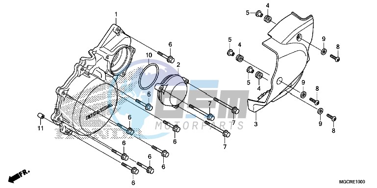 LEFT CRANKCASE COVER