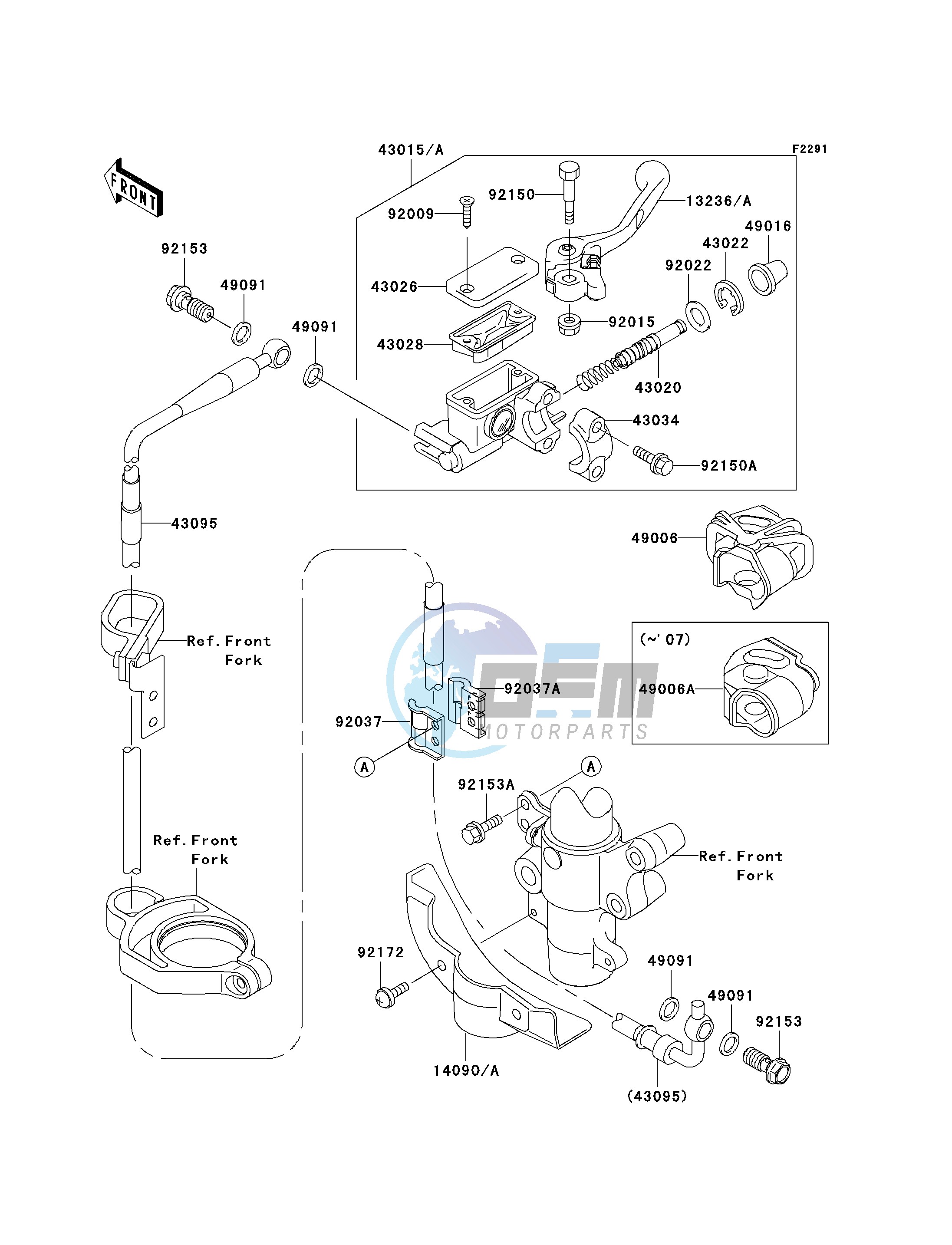 FRONT MASTER CYLINDER