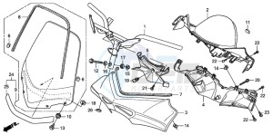 FES125 PANTHEON drawing HANDLE PIPE/HANDLE COVER (FES1253-5)(FES1503-5)