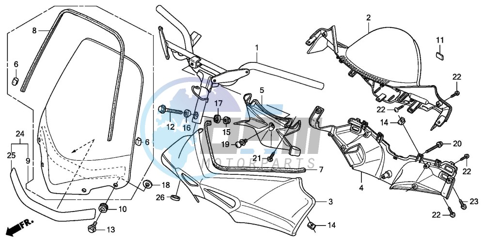 HANDLE PIPE/HANDLE COVER (FES1253-5)(FES1503-5)