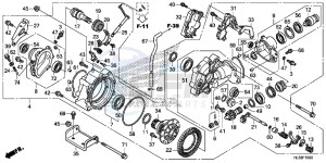 SXS700M2H Europe Direct - (ED) drawing FRONT FINAL GEAR