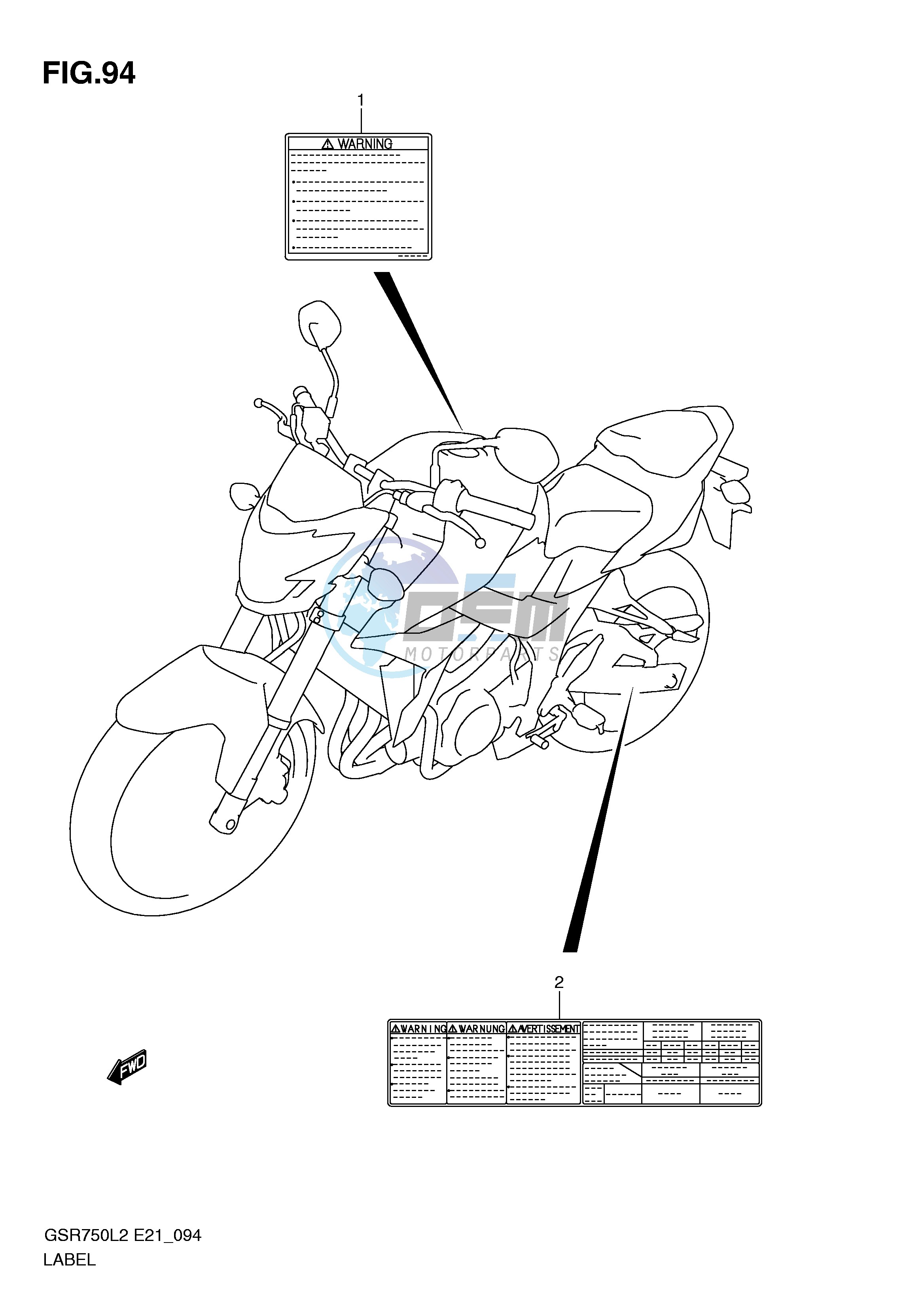 LABEL (GSR750L2 E24)