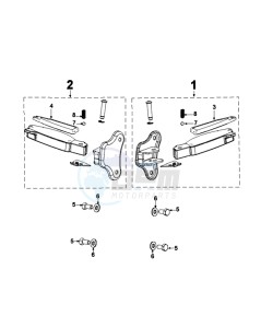 DJANGO 125 ALLURE drawing FOOT SUPPORT