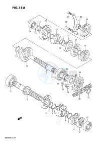 DR250 (E24) drawing TRANSMISSION (E.NO.104153~)