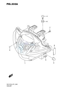 GSX-S125 MLX drawing HEADLAMP