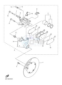 FZ1-S FZ1 FAZER 1000 (1CAK 1CAL) drawing REAR BRAKE CALIPER