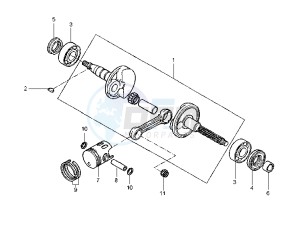 YQ AEROX 50 drawing CRANKSHAFT - PISTON