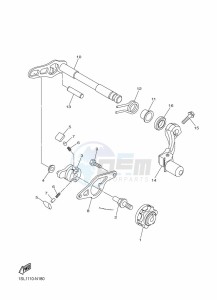 WR250F (2GBM) drawing SHIFT SHAFT