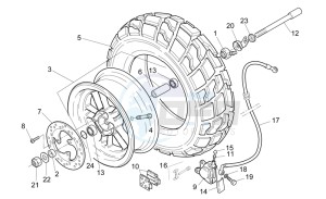 Rally 50 Air drawing Front wheel