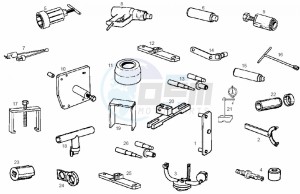 ATLANTIS CITY - 50 cc VTHAL1AE2 Euro 2 2T AC ESP drawing Special tools (Positions)