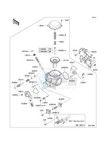 VN 750 A [VULCAN 750] (A6F) A6F drawing CARBURETOR PARTS