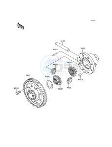 MULE 600 KAF400BGF EU drawing Differential