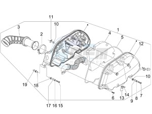 GTS 250 (EMEA, APAC) (AU, Eu, IL, J, Ri) drawing Air filter