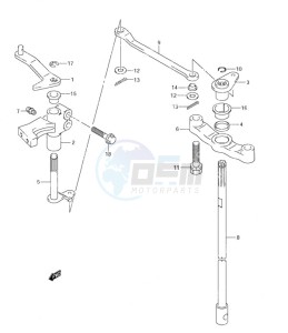 DF 90 drawing Clutch Shaft (S/N 372296 & Older)