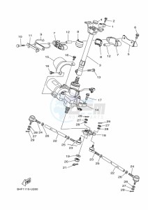 YFM700FWAD YFM70GPLK (B4F3) drawing STEERING