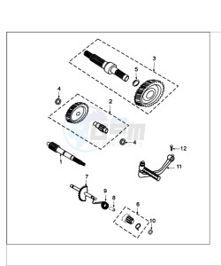 FIGHT 4 50 4T ICEBLADE drawing DRIVE SHAFTS / KICKSTARTER