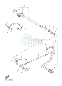 FZ1-N FZ1 (NAKED) 1000 (1EC6) drawing SHIFT SHAFT