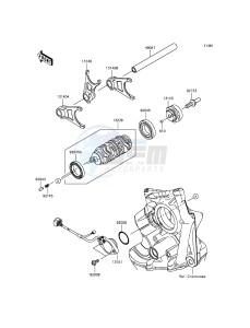 NINJA ZX-10R ZX1000JFF FR XX (EU ME A(FRICA) drawing Gear Change Drum/Shift Fork(s)