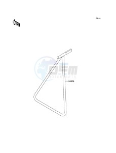 KX450F KX450D6F EU drawing Stand(s)