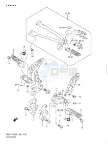 GSX-R1000 drawing FOOTREST