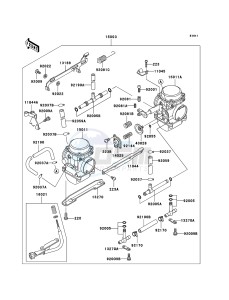 KLE500 KLE500-B1P GB XX (EU ME A(FRICA) drawing Carburetor